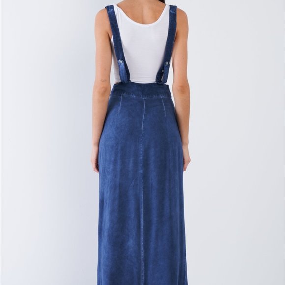 Acid Washed Maxi Skirt - Picture 3 of 5